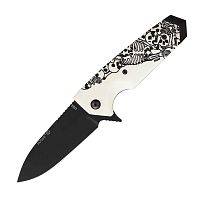 Складной нож Нож складной Hogue EX-02 Spear Point Flipper Custom Skulls & Bones можно купить по цене .                            