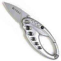 CRKT Lumabiner (9080S) - складной нож-брелок с фонариком (Silver)