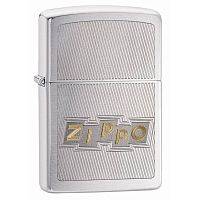 Зажигалка ZIPPO Block Letters с покрытием Brushed Chrome