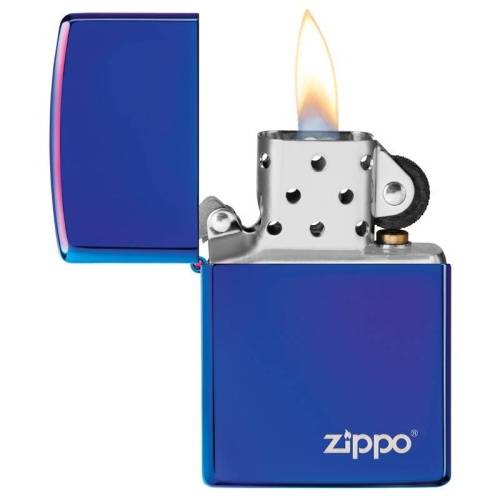 138 ZIPPO Зажигалка ZIPPO Logo Classic с покрытием High Polish Indigo фото 3