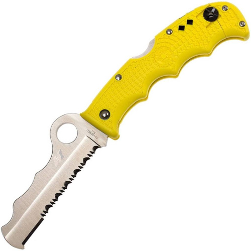 Складной нож Spyderco Rescue Assist™ Salt Yellow - 79PSYL Складной нож Spyderco Rescue Assist™ Salt Yellow - 79PSYL