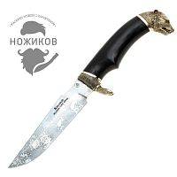 Нож Ирбис-2 с лапой гардой и головой волка