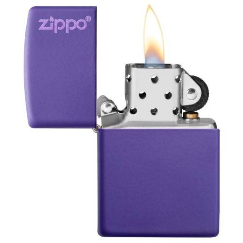 138 ZIPPO ЗажигалкаLogo Classic с покрытием Purple Matte фото 7