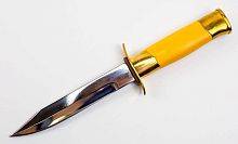 Нож разведчика Сибирский клинок НР-40 генеральский желтый