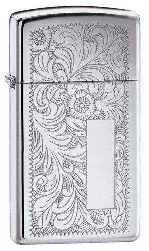 499 ZIPPO Зажигалка ZIPPO Slim® Venetian® с покрытием High Polish Chrome 499 ZIPPO Зажигалка ZIPPO Slim® Venetian® с покрытием High Polish Chrome