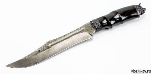 1239  Авторский Нож из Дамаска №17 фото 4