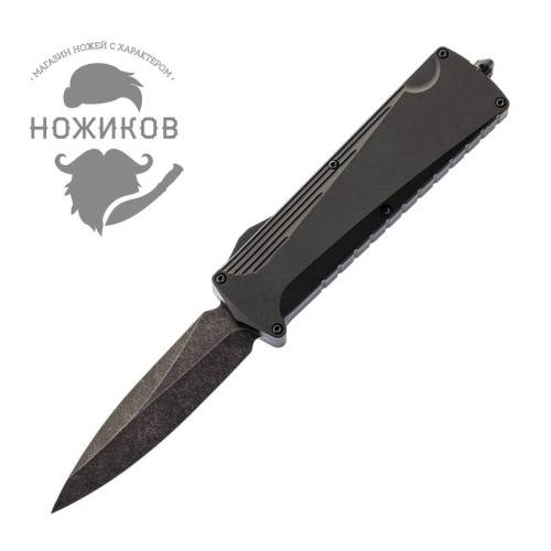 5891 Daggerr Автоматический нож Koschei All Black (Кощей) фото 7