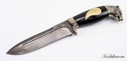 1239  Авторский Нож из Дамаска №46 фото 2