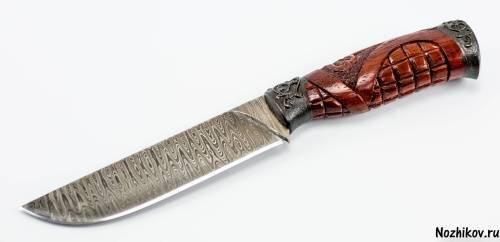 1239  Авторский Нож из Дамаска №9 фото 3