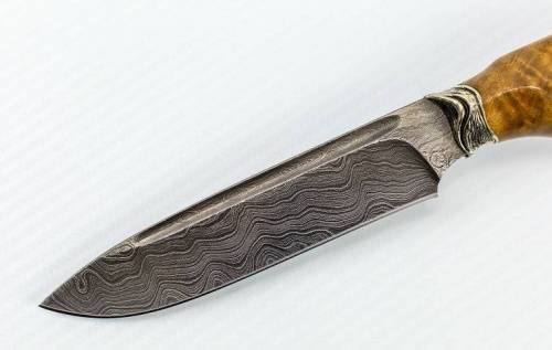 1239  Авторский Нож из Дамаска №3 фото 8