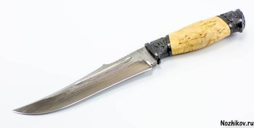 3810  Авторский Нож из Дамаска №23 фото 3