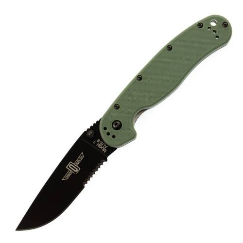 5891 Ontario Нож складной полусеррейторныйRAT-1