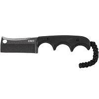 Нож для снятия шкур CRKT Шейный нож с фиксированным клинкомMinimalist Cleaver Blackout