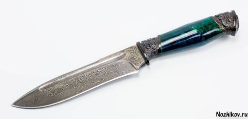 1239  Авторский Нож из Дамаска №16 фото 14