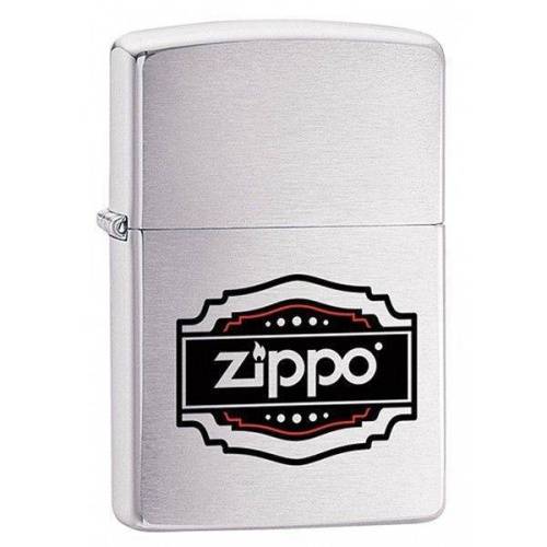 250 ZIPPO Зажигалка ZIPPO 200 Vintage Zippo с покрытием Brushed Chrome
