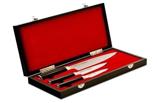  Samura Набор из 3 кухонных ножейMoV в подарочной коробке - "Поварская тройка" фото 6
