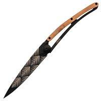 Складной нож DEEJO TATTOO BLACK 37G