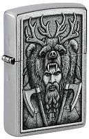 Зажигалка ZIPPO Barbarian Design с покрытием Street Chrome