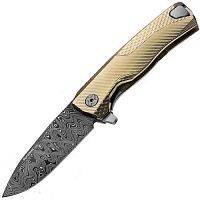 Складной нож Нож складной LionSteel ROK DD GL Damascus Gold можно купить по цене .                            
