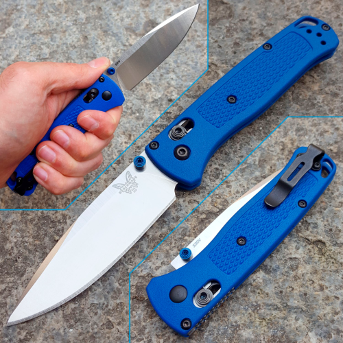 504 Benchmade Bugout Blue 535 фото 24
