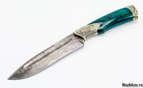 2255  Авторский Нож из Дамаска №22