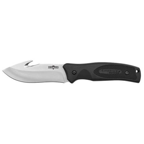 236 Camillus Нож Western 9.25" Black River Titanium Bonded Gut Hook Fixed Blade Knife