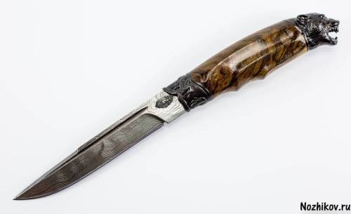 1239  Авторский Нож из Дамаска №1