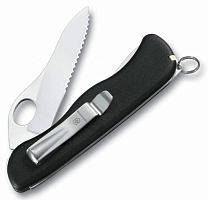  нож перочинный Victorinox Sentinel One Hand Wavy Edge 0.8416.MW3 111мм с фиксатором 5 фнк черный