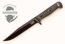 Цельнометаллический нож Kizlyar Supreme Intruder 440C Black Titanium