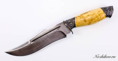 1239  Авторский Нож из Дамаска №14
