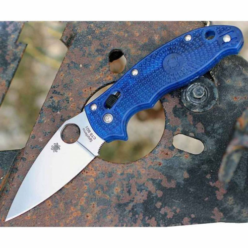 Складной нож Spyderco Manix 2 Lightweight Blue 101PBL2 фото 8 Складной нож Spyderco Manix 2 Lightweight Blue 101PBL2 фото 8