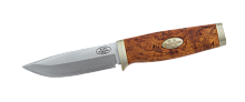 Нож с фиксированным клинком в подарочной коробке SK1 Juni Curly Birch Scandi Knife (3G - Steel