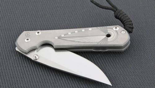 3810 Chris Reeve Large Sebenza 21 Unique Graphics In Reverse Silver Contrast