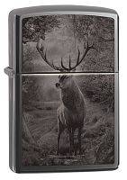 Зажигалка ZIPPO Classic Deer Design с покрытием Black Ice®