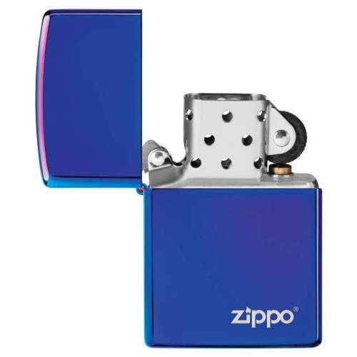 138 ZIPPO Зажигалка ZIPPO Logo Classic с покрытием High Polish Indigo фото 4