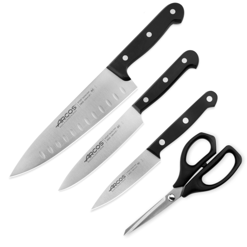 192 Arcos Набор из 3-х кухонных ножей с ножницамиUniversal