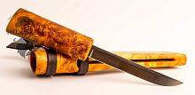 Традиционный нож Остяк Манарага в каповых ножнах
