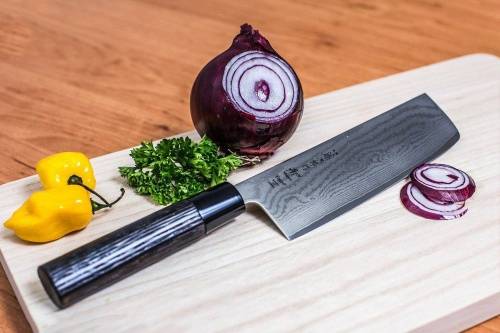 31 Tojiro Кухонный нож для овощей Накири Shippu фото 3