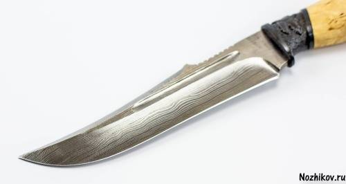 3810  Авторский Нож из Дамаска №23 фото 2