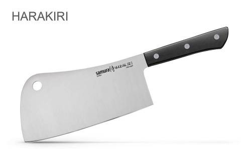2011 Samura Нож-топорик кухонный для мяса &HARAKIRI& (SHR-0040B) 180 мм фото 4