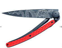 Складной нож Deejo Python Japanese Dragon red 37G можно купить по цене .                            