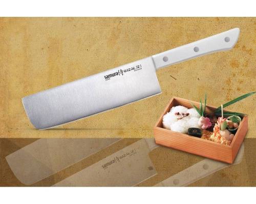 2011 Samura Нож кухонный овощной накири"HARAKIRI" (SHR-0043W) 170 мм