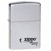 Зажигалка ZIPPO Footprints Satin Chrome