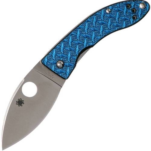 5891 Spyderco Lil' Lum Blue Nishijin - 205GFBLP