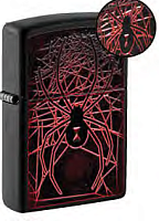 Зажигалка ZIPPO Spider Design с покрытием Black Matte