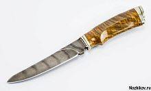 Охотничий нож  Авторский Нож из Дамаска №5