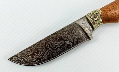 1239  Авторский Нож из Дамаска №9 фото 8