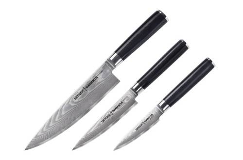 192 Samura Набор из 3 ножей "Samura DAMASCUS" (10