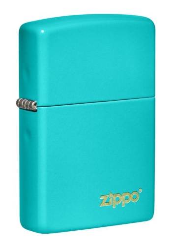 206 ZIPPO  Classic Flat Turquoise ZIPPO Logo
