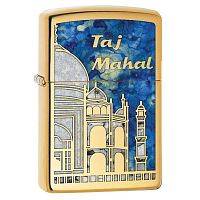Зажигалка ZIPPO Taj Mahal с покрытием High Polish Brass